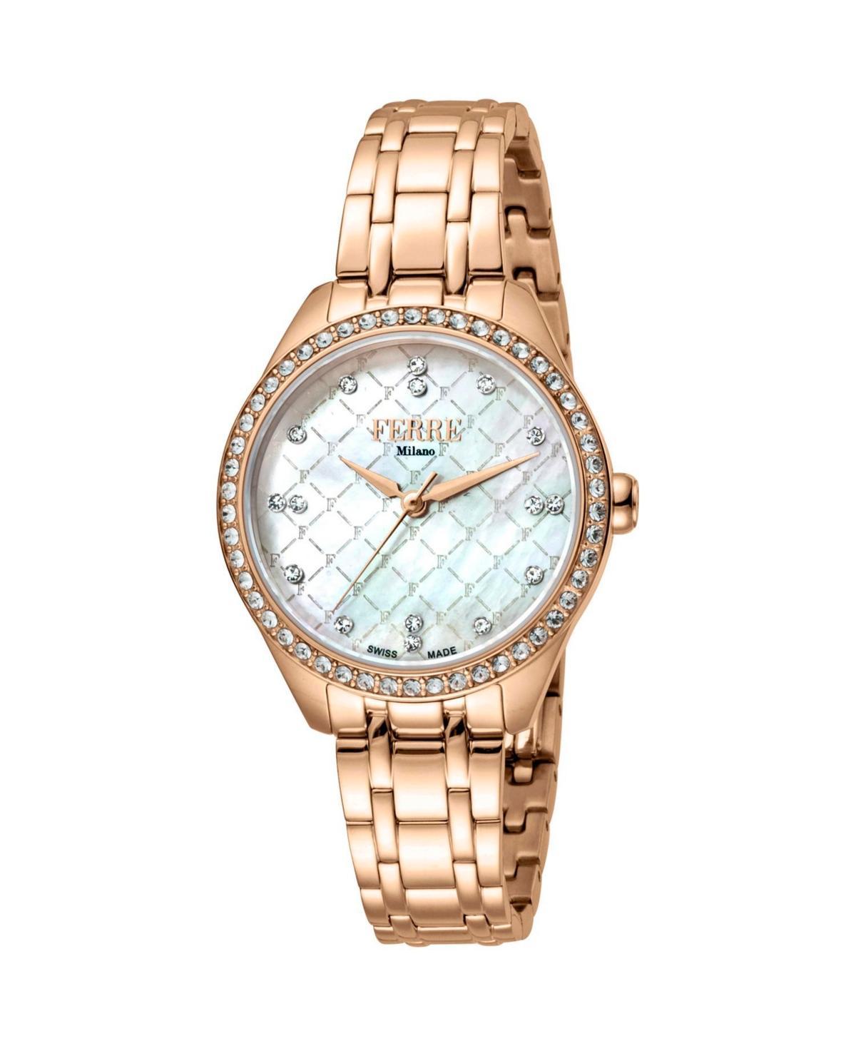 Ferre Milano Womens Classic Mother of pearl Dial Watch - FM1L116M0081 - Mother of pearl Product Image