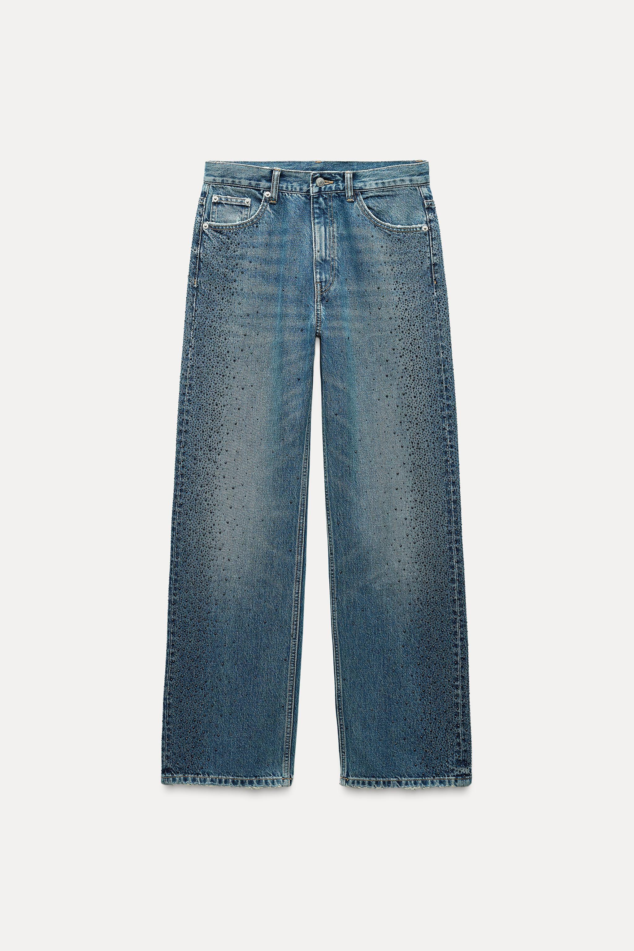 RELAXED MID-RISE TRF SPARKLE JEANS Product Image