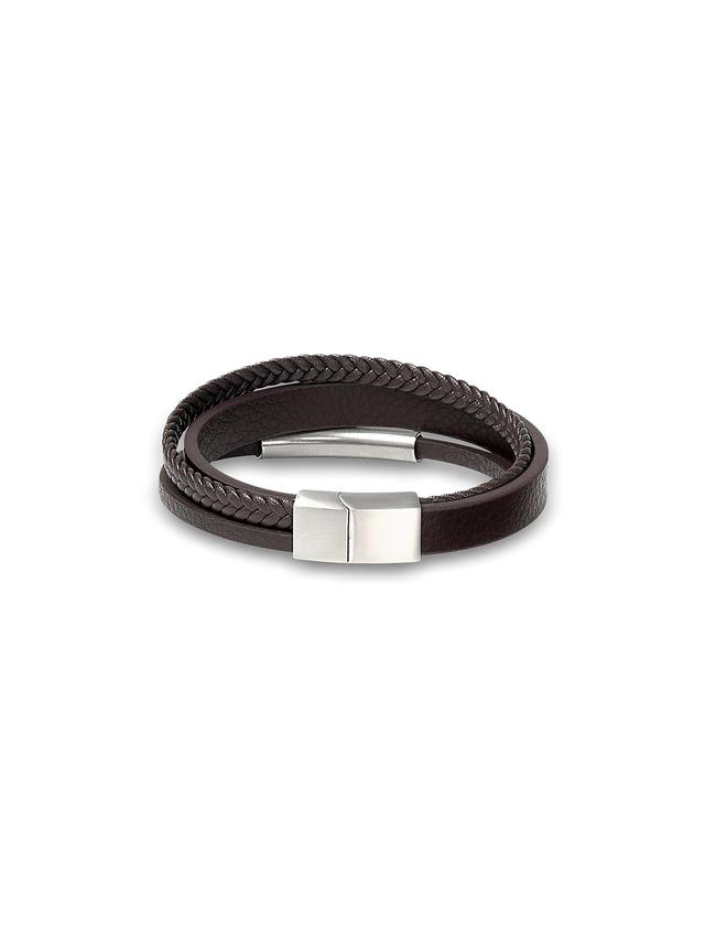 Leather Bracelet - Brown Product Image