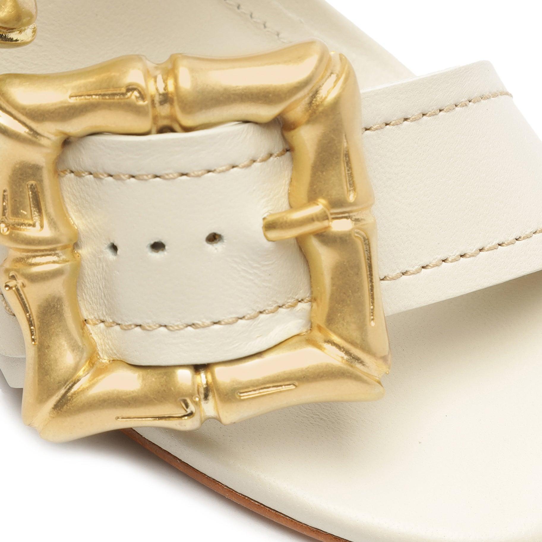 Enola Leather Sandal - 7.5 Pearl Leather Product Image