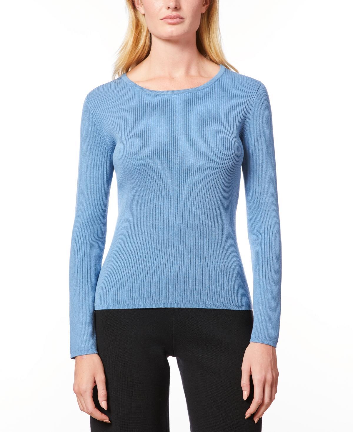 Melissa Paige Womens Ribbed Scoop-Neck Sweater Product Image