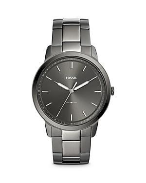 Fossil The Minimalist Three-Hand Smoke Stainless Steel Watch Product Image