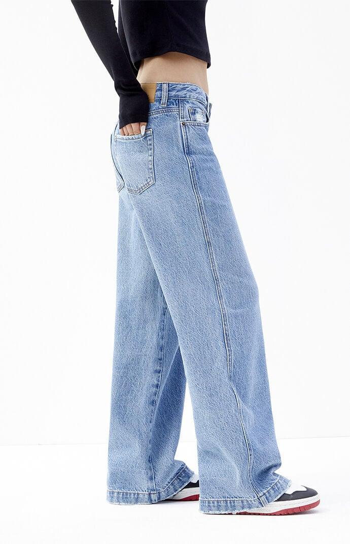 Womens Casey Ripped Low Rise Baggy Jeans - product image