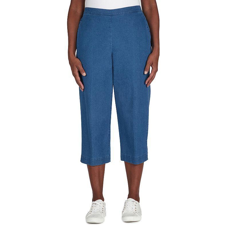 Womens Alfred Dunner Denim Capri Pants Product Image