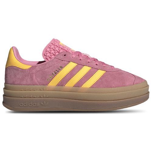 Womens adidas Gazelle Bold Athletic Shoe - Bliss / Spark Yellow / Gum Product Image