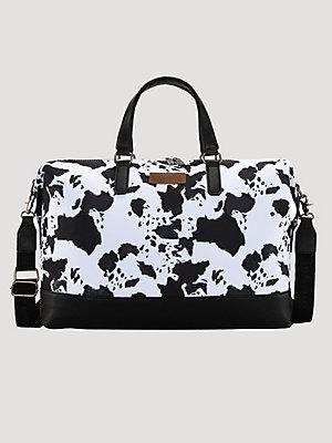 Weekender Cow Print Duffle Bag | Women's ACCESSORIES | Wrangler® Product Image