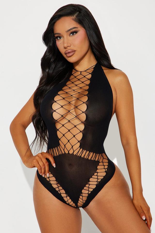 Your Dreamgirl Bodystocking Teddy - Black Product Image