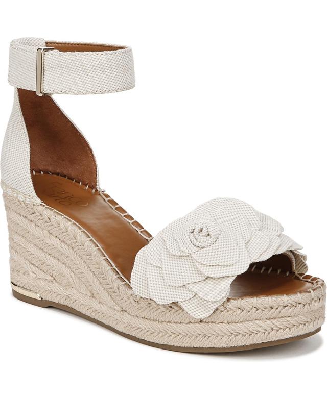 Franco Sarto Clemens6 Flower Ankle Strap Platform Wedge Espadrille Sandals Product Image