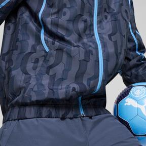 PUMA Manchester City Pre-Match Men's Woven Jacket in Inky Blue/Team Light Blue Product Image