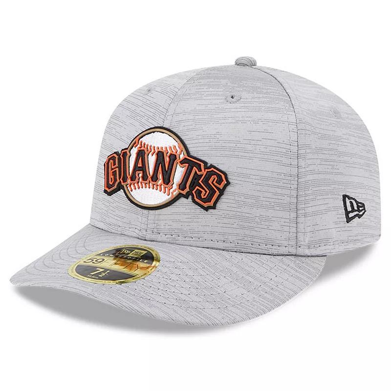 Mens New Era Gray San Francisco Giants 2023 Clubhouse Low Profile 59FIFTY Fitted Hat Product Image