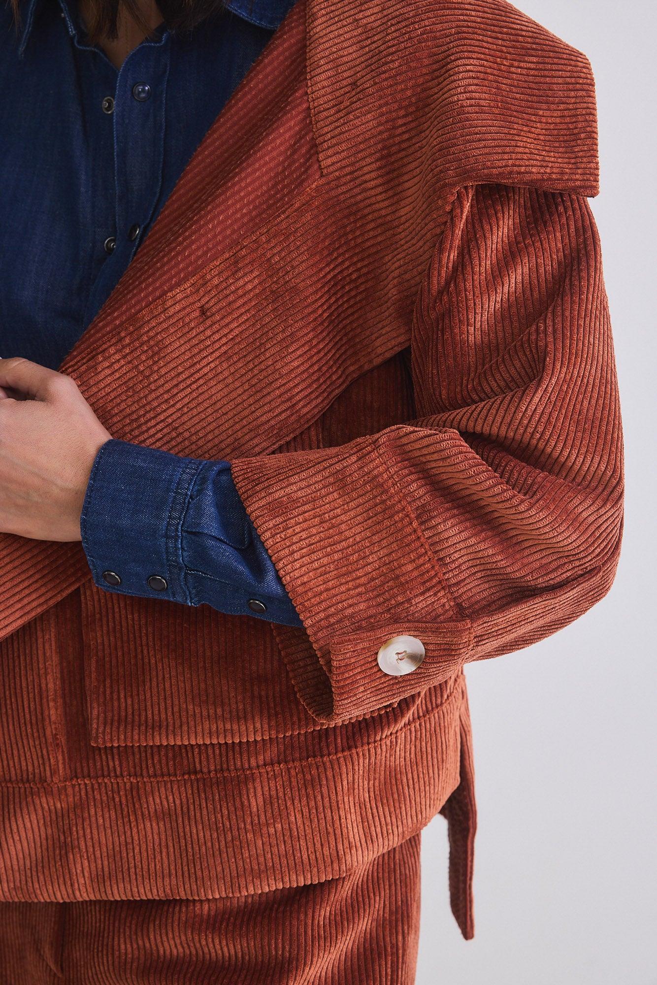 The Corduroy Mini Drama Jacket Product Image