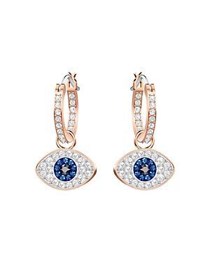 Swarovski Evil Eye Hoop Earrings Product Image