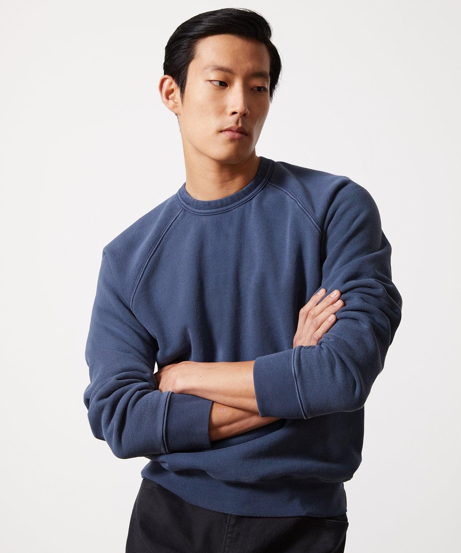 Made in L.A. Fleece Sweatshirt in Navy Batik Product Image