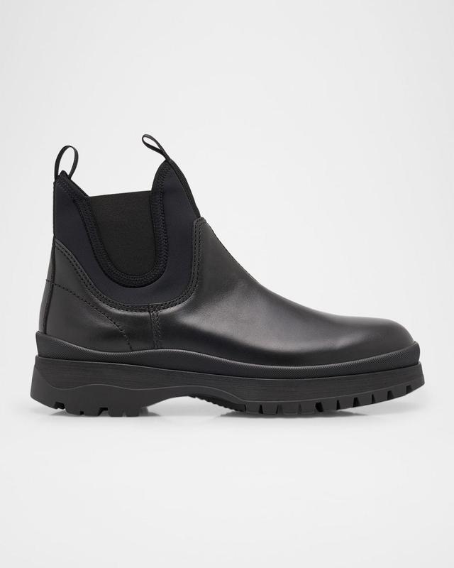 Men's Brixxen Leather and Neoprene Chelsea Boots Product Image