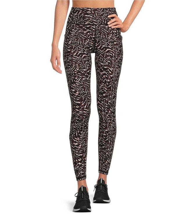 Kinesis High Rise Animal Print 7/8 Moisture Wicking Leggings Product Image