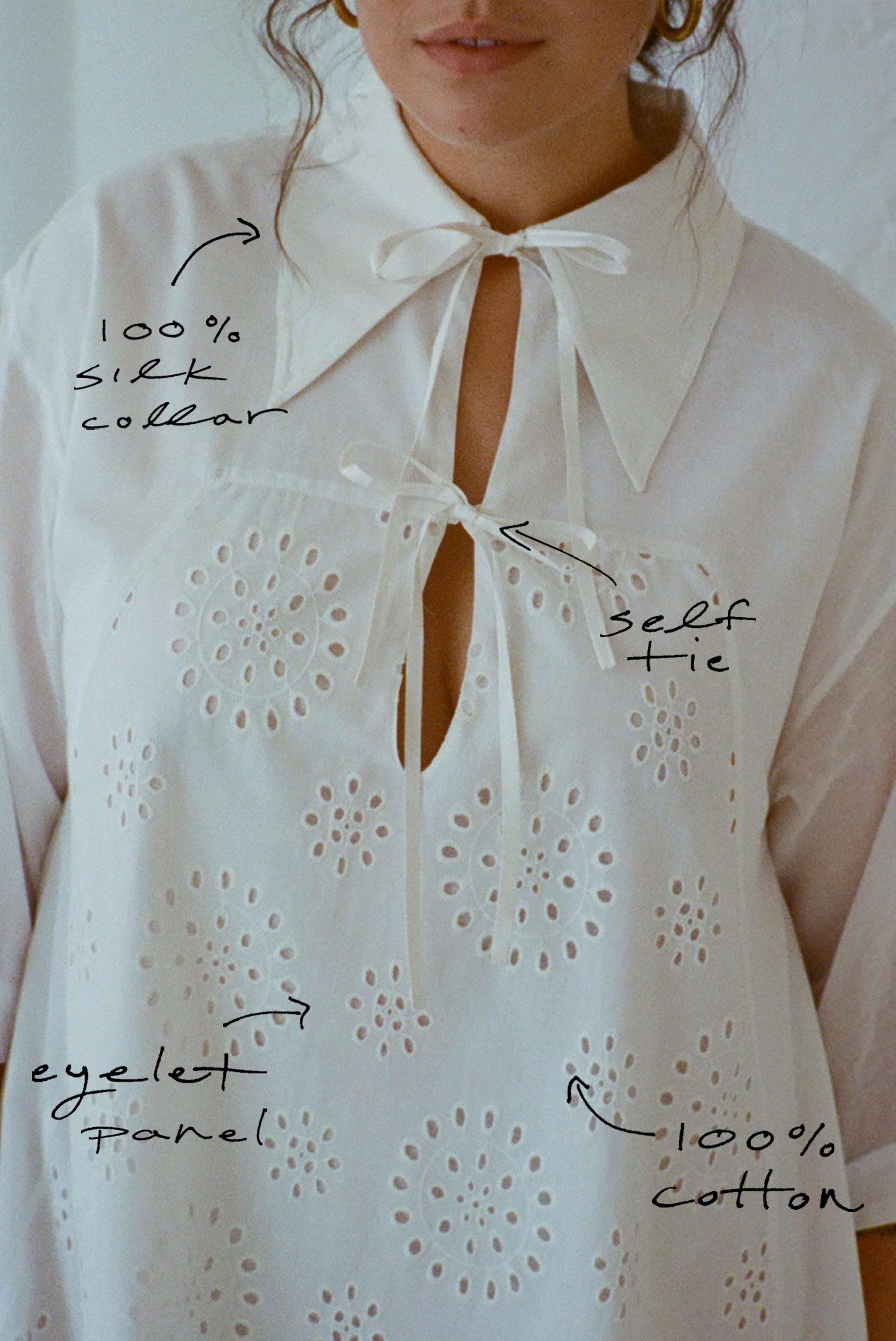 Apron Dress - Salt Eyelet Product Image