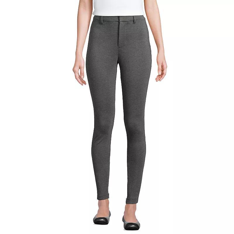 Lands' End Women's High Rise Ponte Polished Leggings Product Image