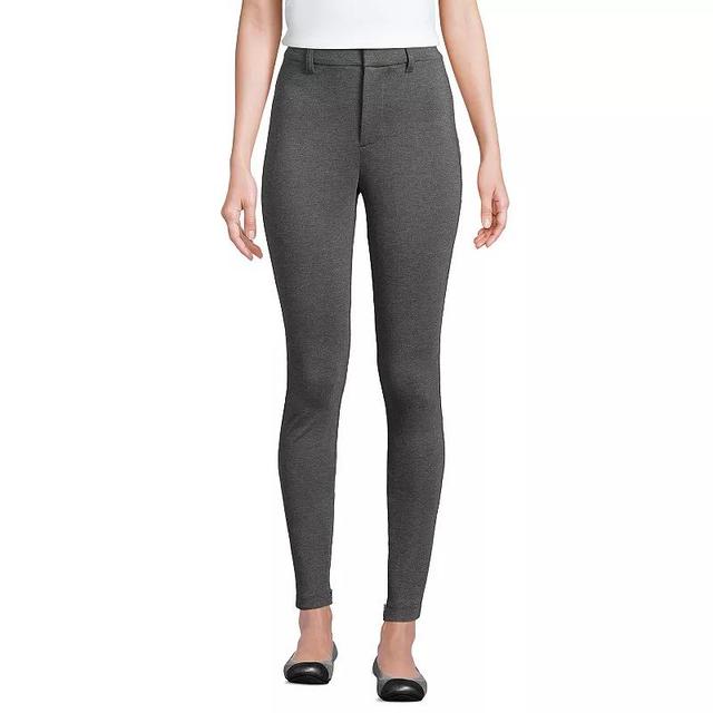 Womens Lands End High Rise Ponte Polished Leggings Product Image