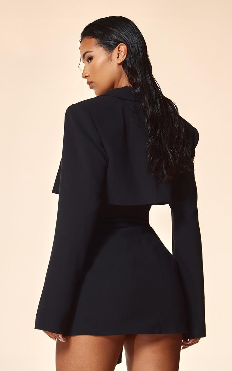 PLT Label Black Tie Side Detail Blazer Dress Product Image