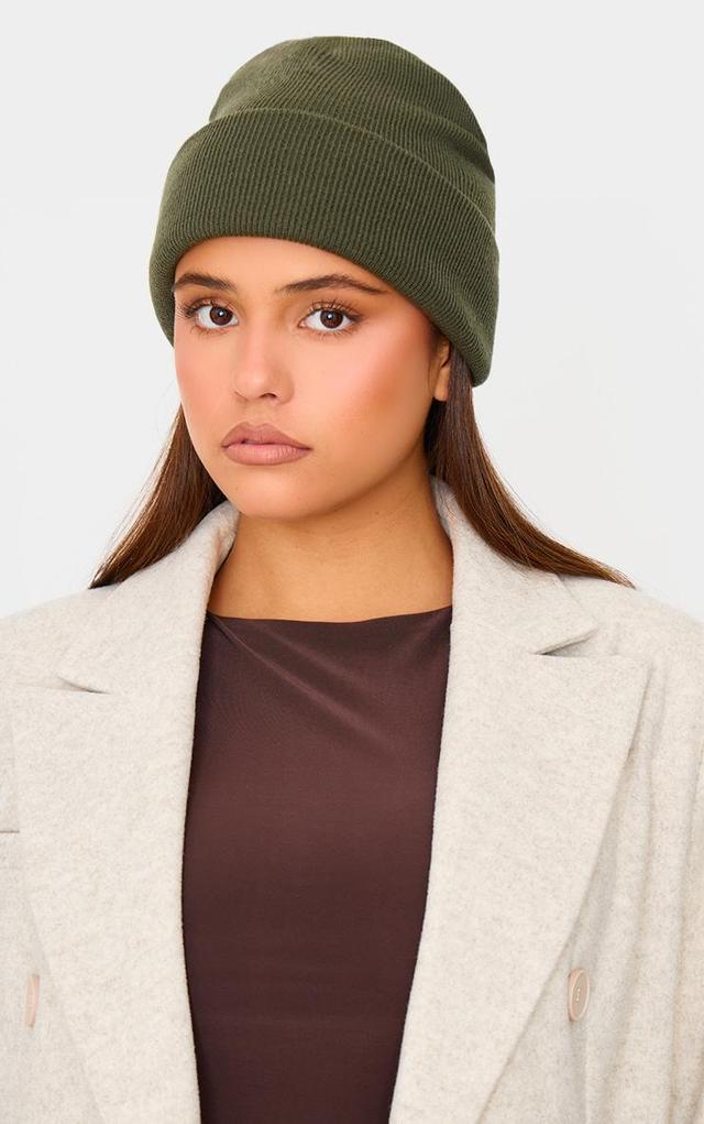 Olive Basic Beanie Product Image