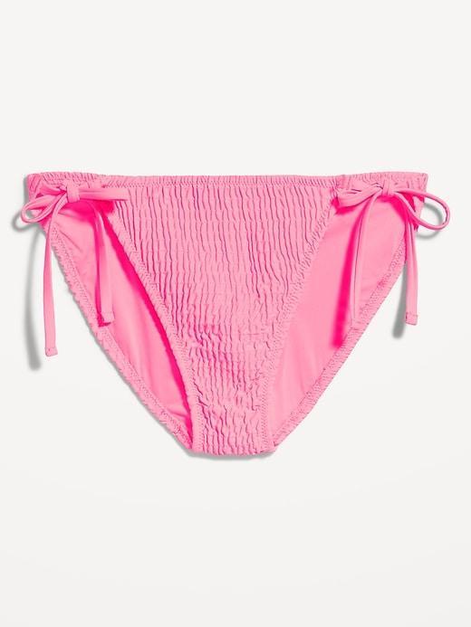 Mid-Rise String Bikini Swim Bottoms Product Image