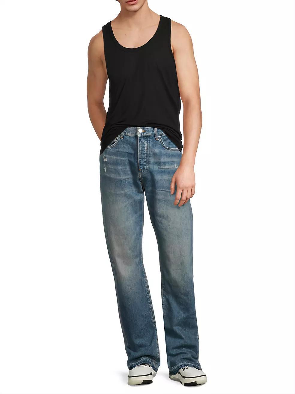 Released Hem Straight-leg Jeans Product Image