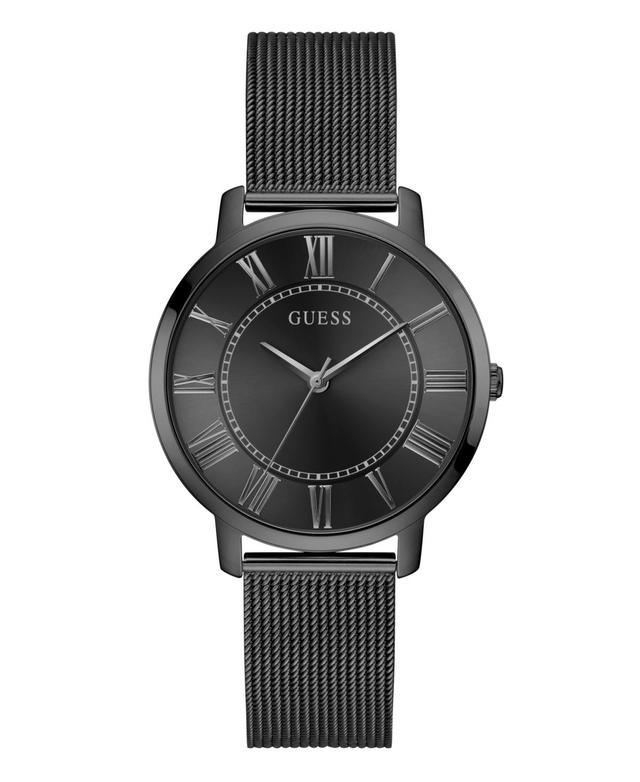 Guess Mens Analog Black Mesh Watch 40mm - Black Product Image