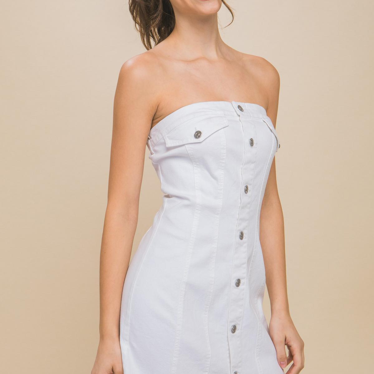 Strapless Denim Dress product image