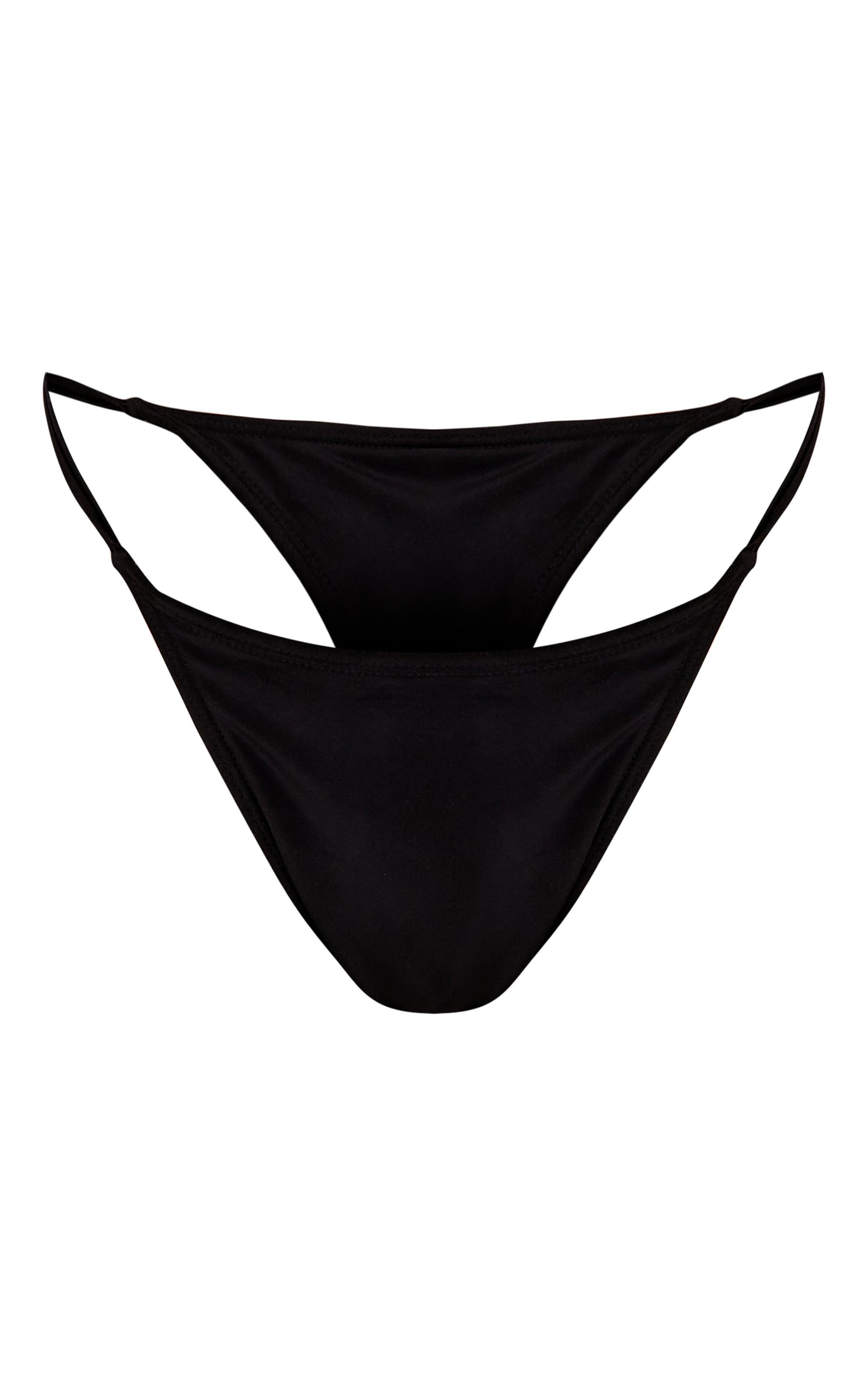 Black Mix & Match Itsy Bitsy Bikini Bottoms Product Image