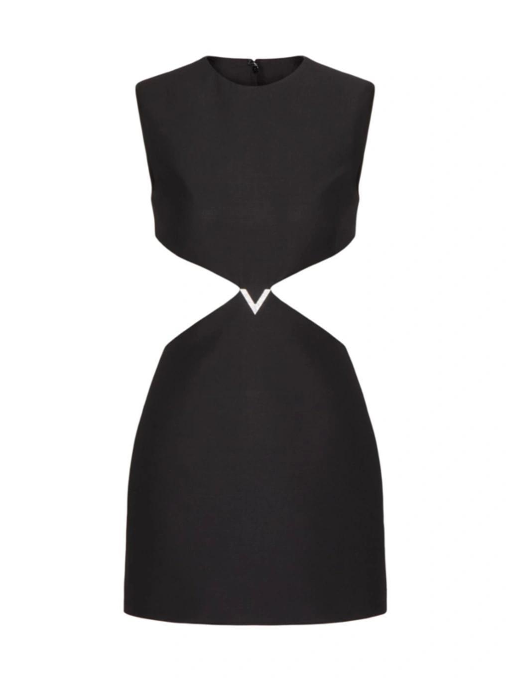 VALENTINO Cut-out Detail Minidress In Black Product Image