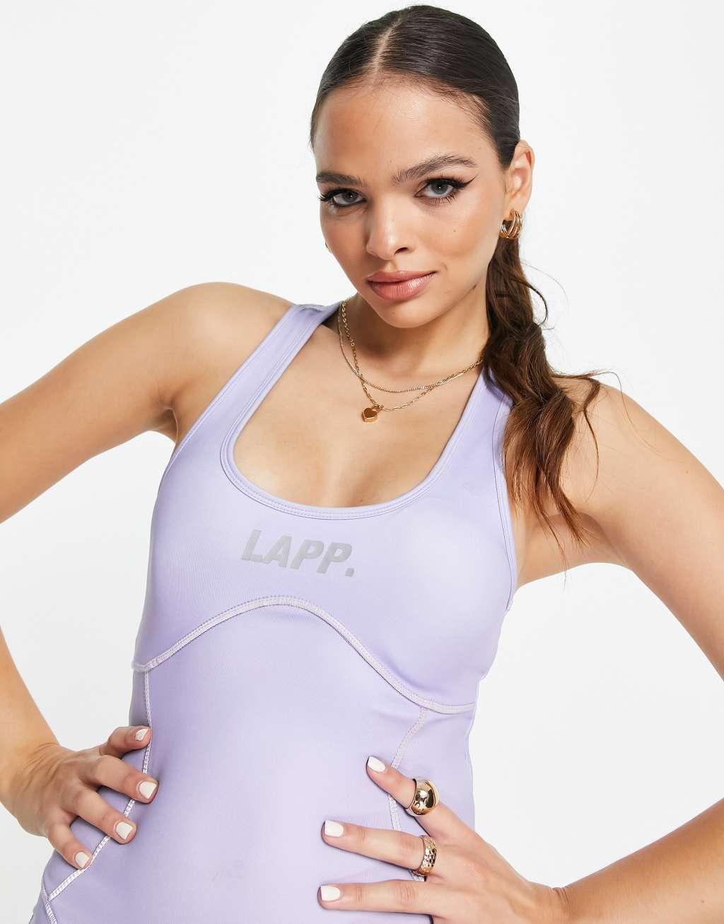 LAPP body contour jumpsuit in light blue Product Image