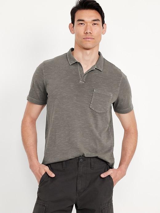 Classic Fit Slub-Knit Polo Product Image