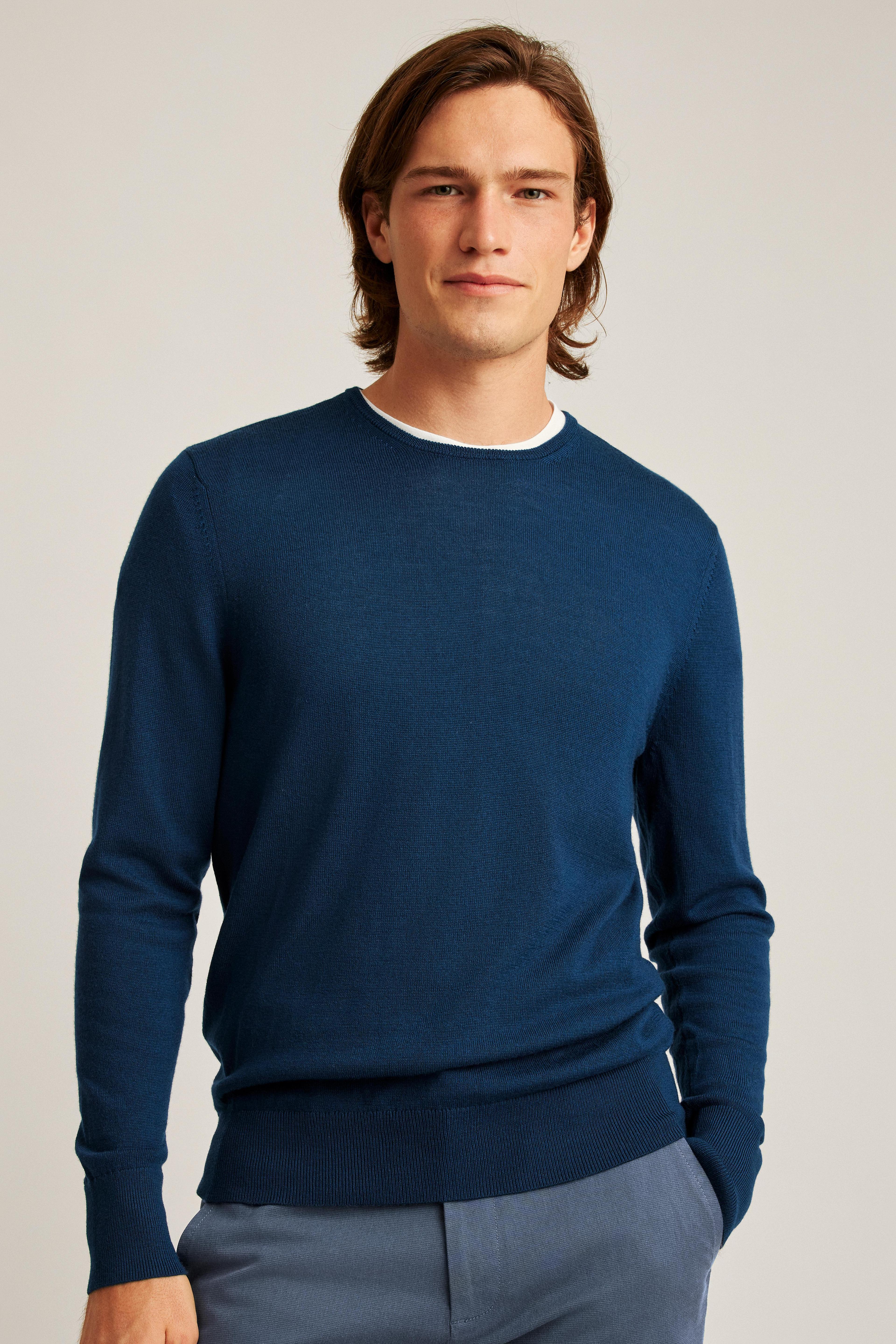 Washable Merino Crew Neck Sweater Product Image