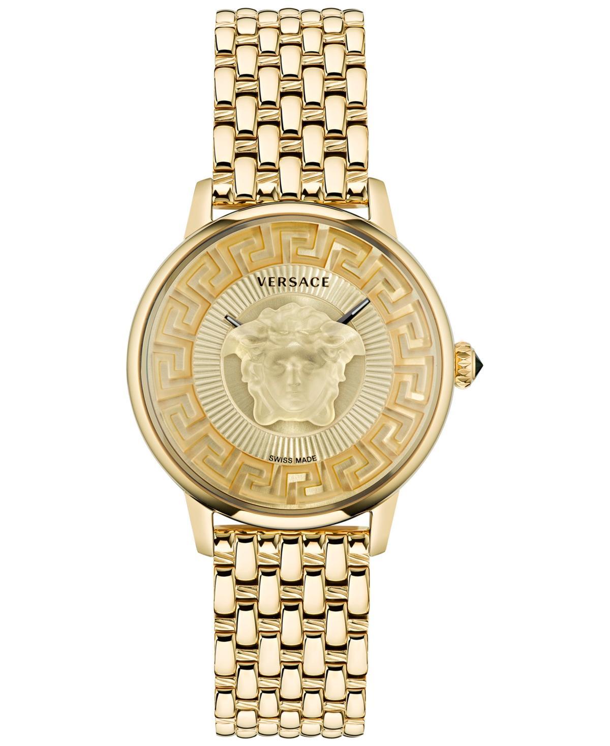 Versace Womens Swiss Medusa Alchemy Gold Ion Plated Bracelet Watch 38mm Product Image