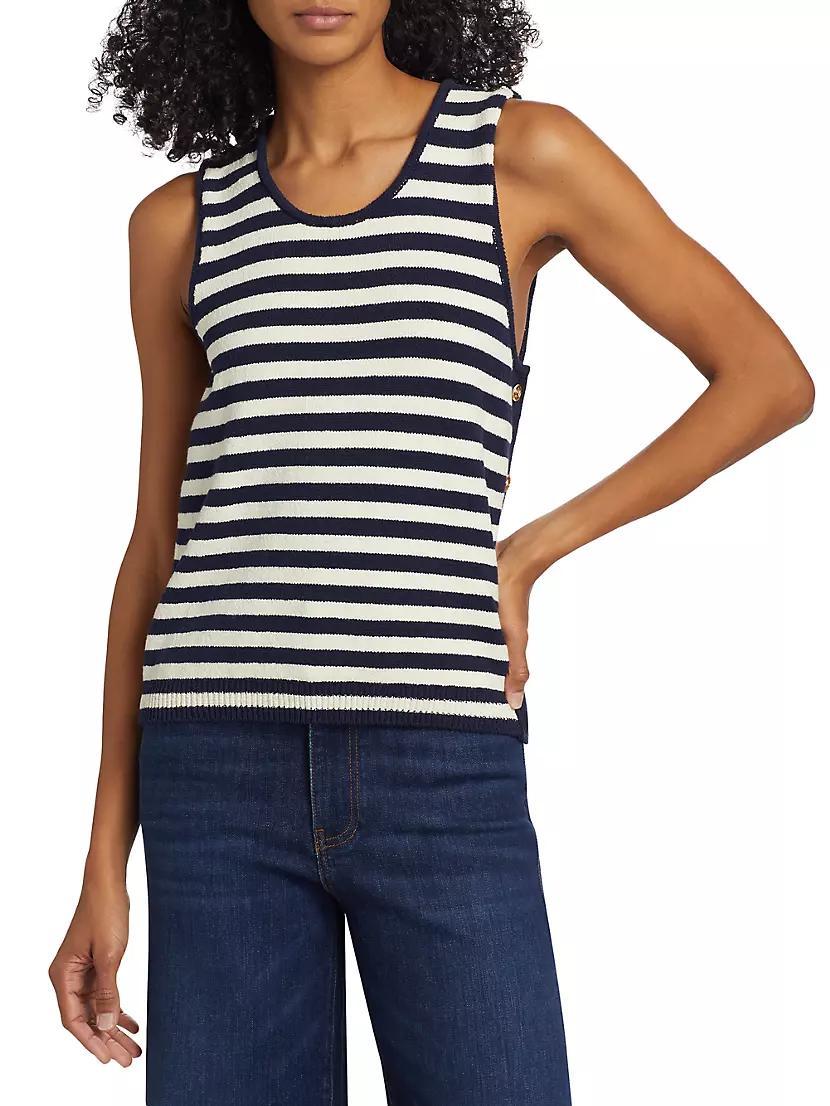 Mariner Striped Sweater Tank Top product image