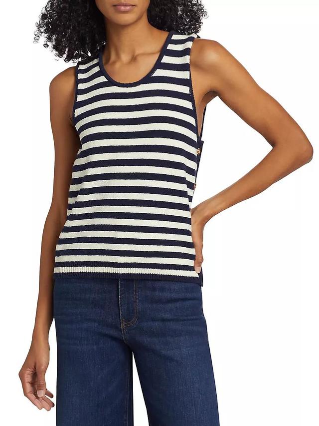 Mariner Striped Sweater Tank Top Product Image