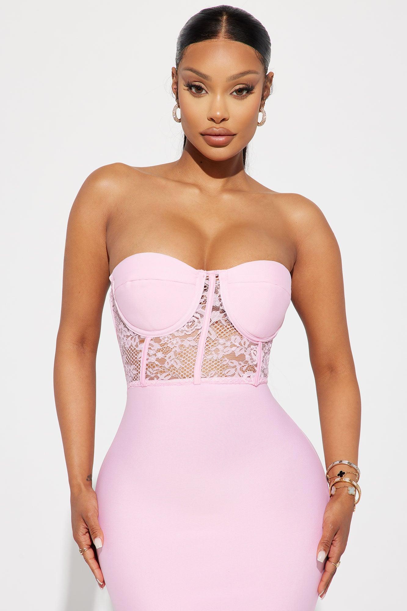 Janie Bandage Gown - Pink Product Image