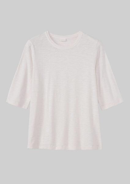 Cleo Garment Dyed Organic Cotton Tee | Chalk Product Image