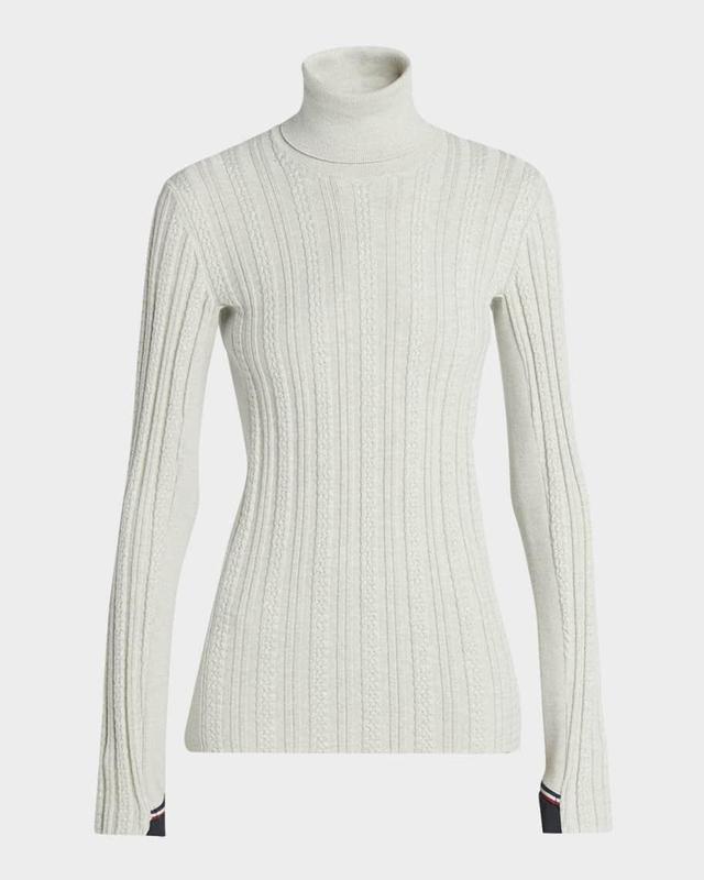 Extra-Fine Wool-Blend Turtleneck Top Product Image