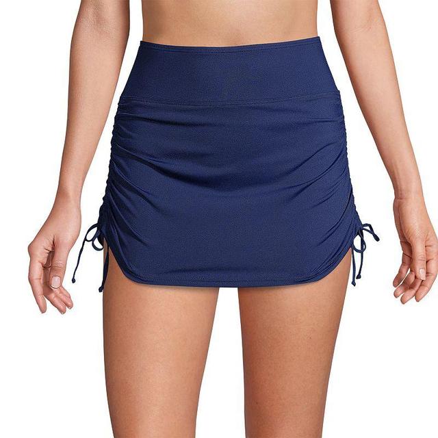 Womens Lands End Tummy Control UPF 50 Ruched-Side Swim Skirt Product Image