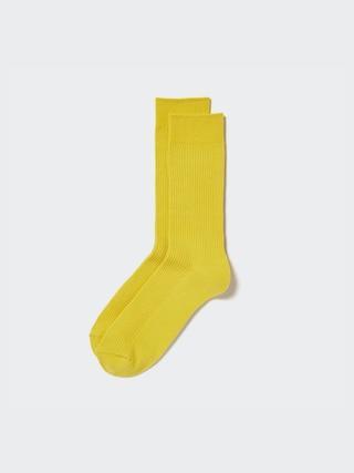 Mens Colorful 50 Socks Yellow US8-US11 UNIQLO US Product Image