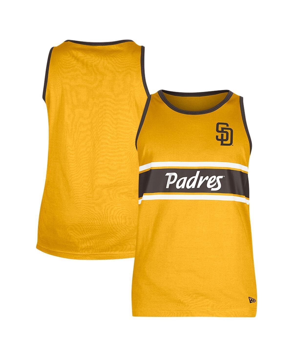 Mens New Era San Diego Padres Jersey Ringer Tank Top Product Image