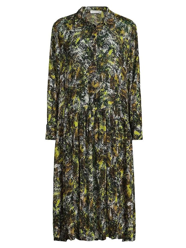 Womens Nergis Leafy Shirtdress Product Image