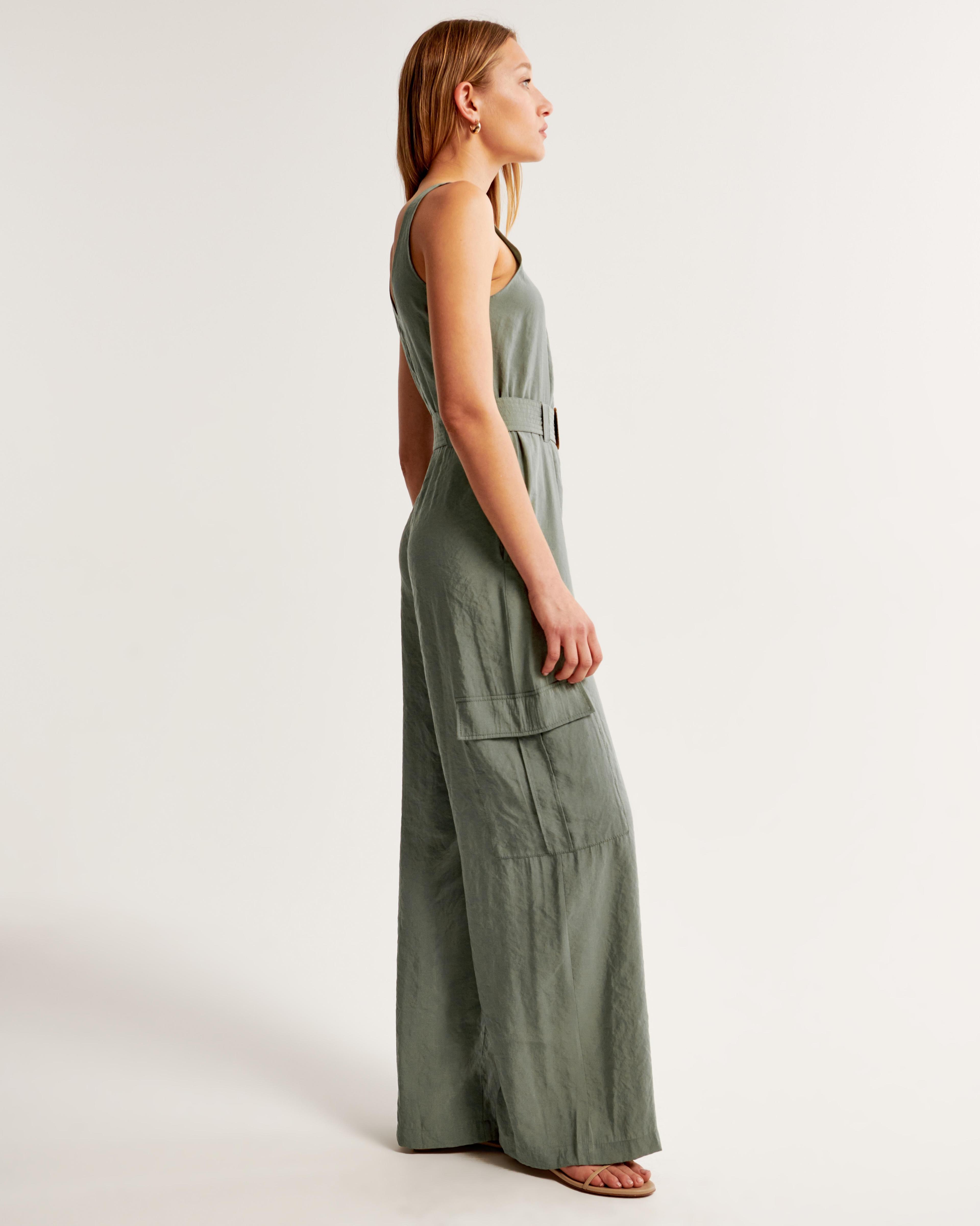 Draped Utility Jumpsuit Product Image