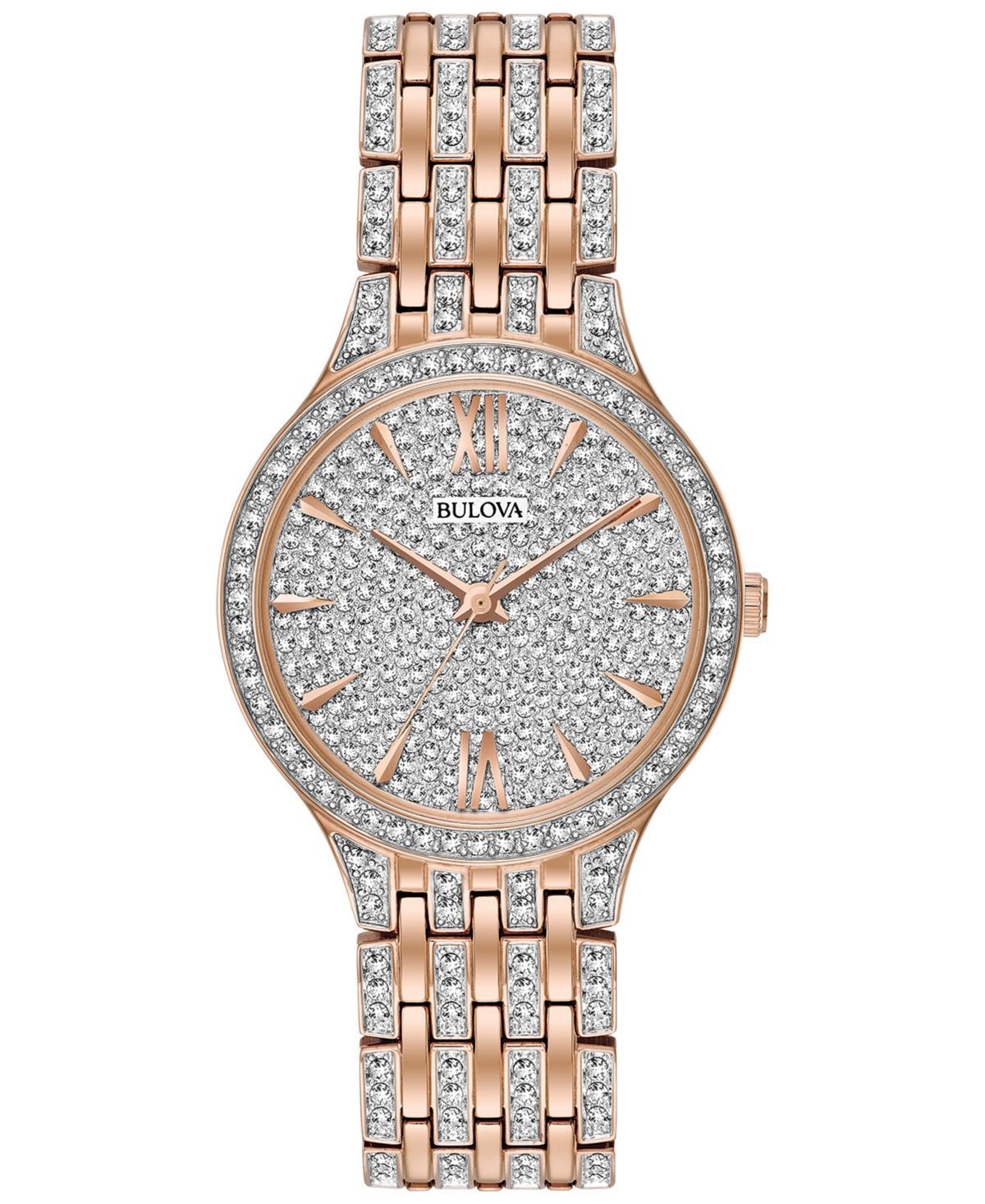 Bulova Womens Crystal Stainless Steel Watch - 98L235, Multicolor Product Image