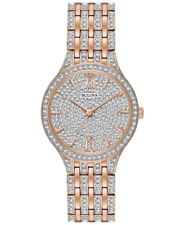 Bulova Womens Crystal Stainless Steel Watch - 98L235, Multicolor Product Image