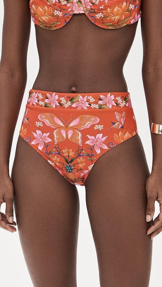 FARM Rio Nature Bloom High Waist Bikini Bottoms | Shopbop Product Image