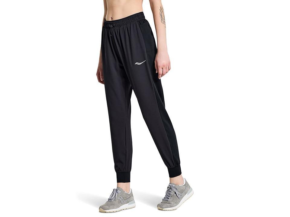 Saucony Boston Woven Pants (Black) Women's Clothing Product Image