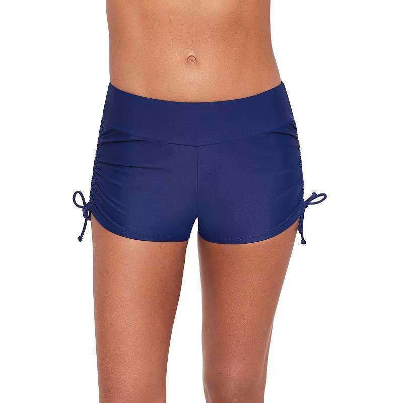 Womens ECO BEACH Side-Ruched Swim Shorts Product Image