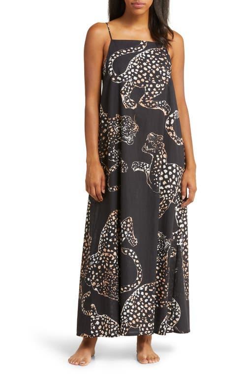 Womens Jag-Print Cotton Nightie Product Image